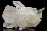 Clear, Double-Terminated Quartz Crystal Cluster - Brazil #212484-1